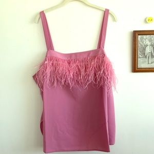 Eloquii Feather Trim Cami
